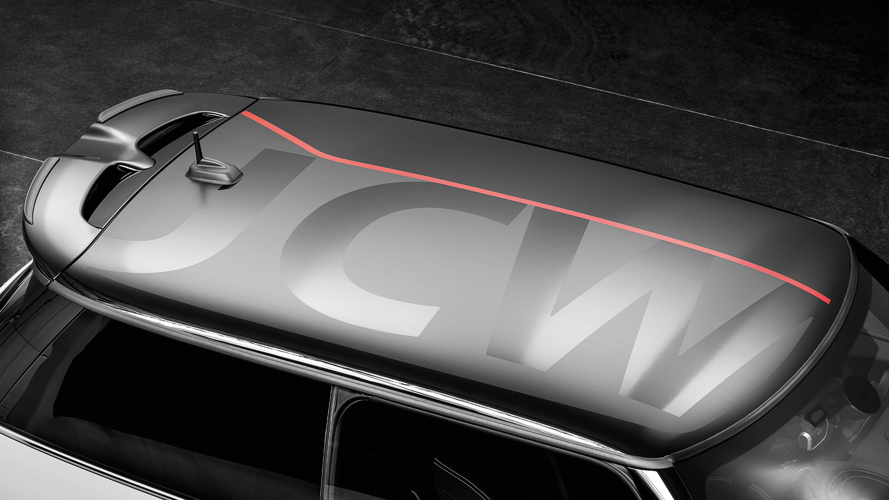 MINI John Cooper Works – ασημί και μαύρο – διακοσμητικό οροφής